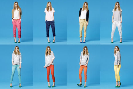 Pantalons Zara tendance color block