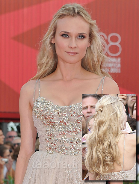 Coiffure style Diane Kruger