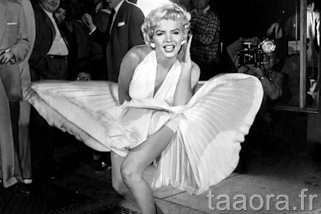 Marilyn Monroe robe blanche dans Sept ans de réflexion