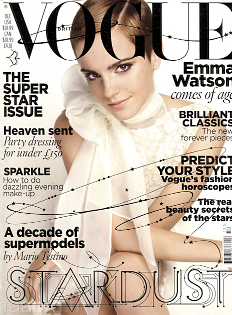 Emma Watson couverture magazine Vogue UK