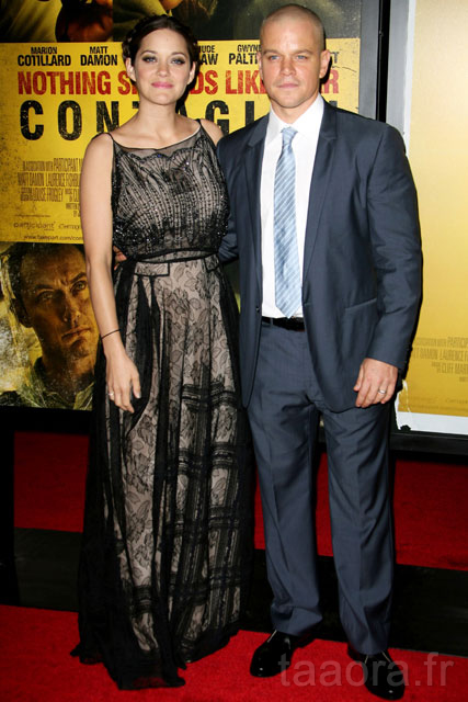 Marion Cotillard et Matt Damon
