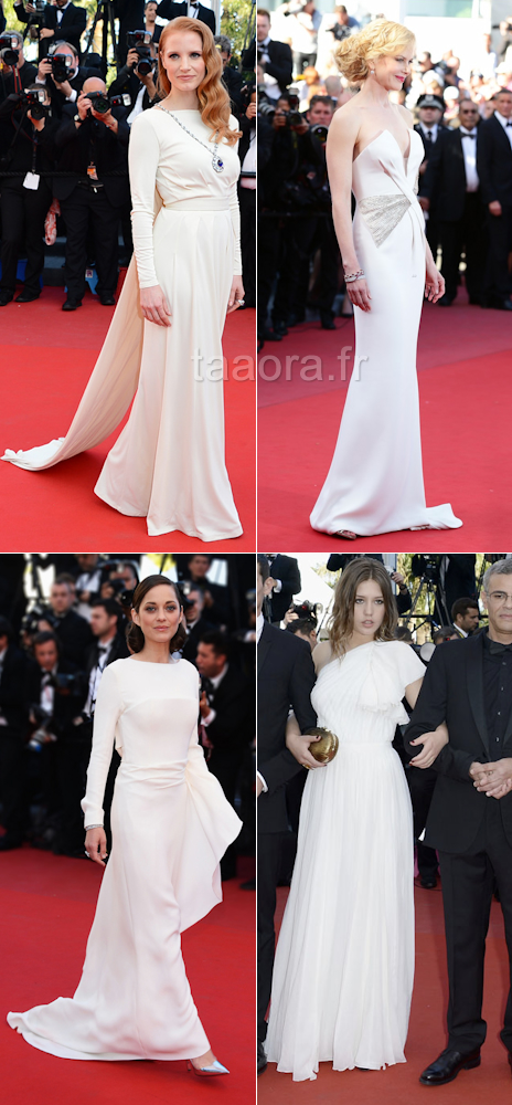 Robe blanche Cannes 2013