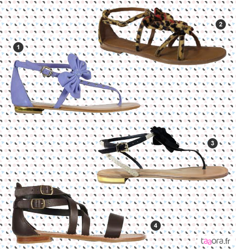 Sandales plates Printemps/Été 2011