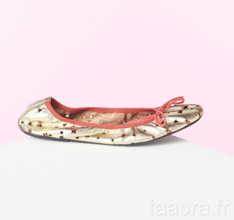 Ballerines dorées