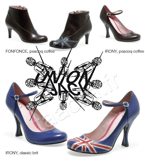 Chaussures imprimé drapeau anglais