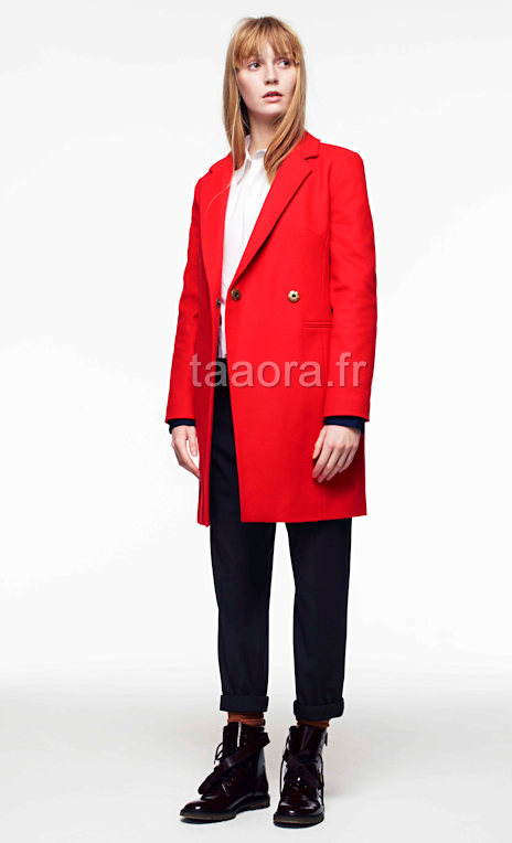Manteau rouge hiver 2011-2012