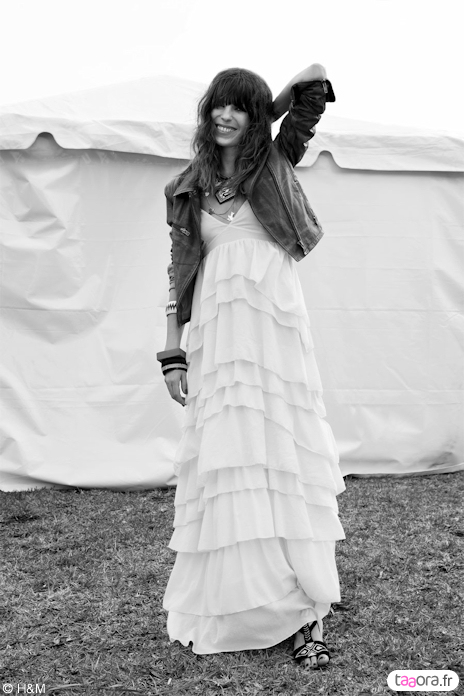 Robe blanche H&M collection festival
