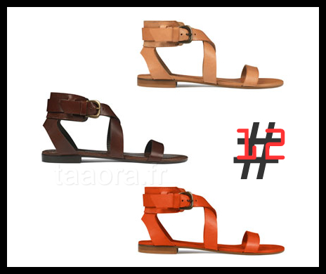 Sandales plates minimalistes Été 2012