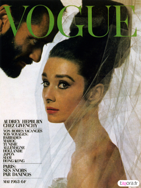 Audrey Hepburn en couverture de Vogue