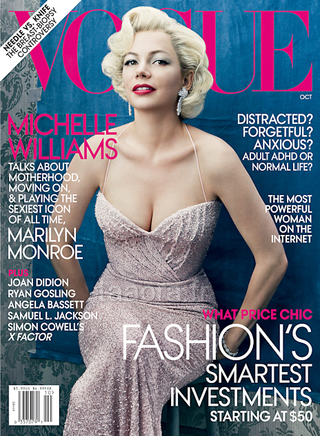 Michelle Williams couverture Vogue