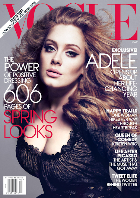 Adele couverture Vogue US