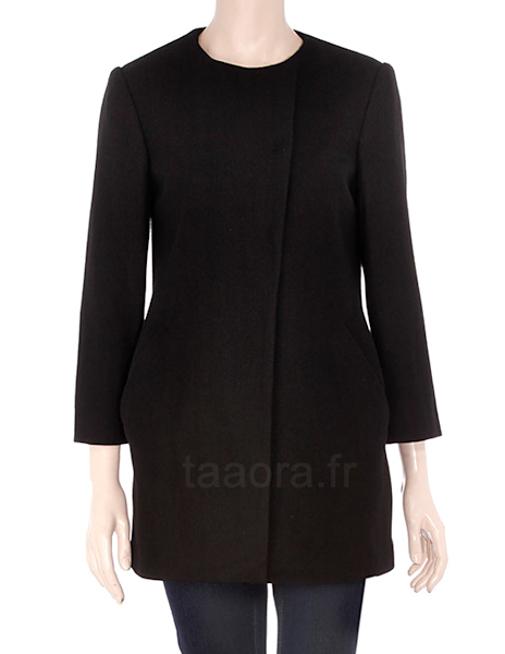Manteau minimaliste noir