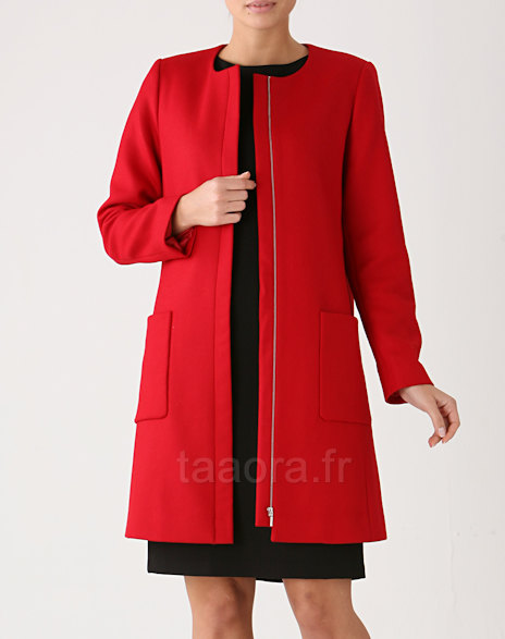 Manteau rouge Hiver 2012