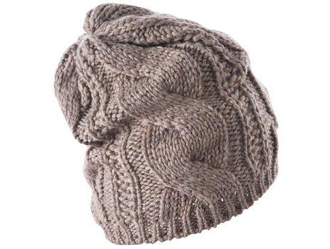 Bonnet tricoté torsadé Promod