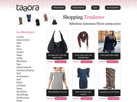 Shopping tendance Automne/Hiver 2009-2010