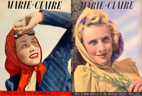 Magazine Marie Claire : couvertures des années 1930