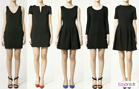 5 petites robes noires Zara