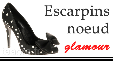 Escarpins noeud glamour