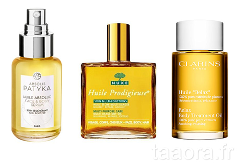 Nuxe, Patyka, Clarins : 3 huiles indispensables