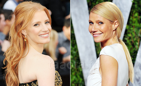 Oscars 2012 : coiffures et maquillage des stars