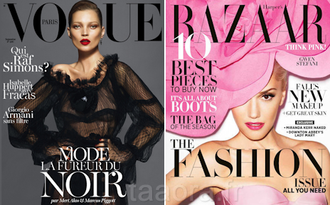 Couvertures des magazines mode de la rentrée 2012
