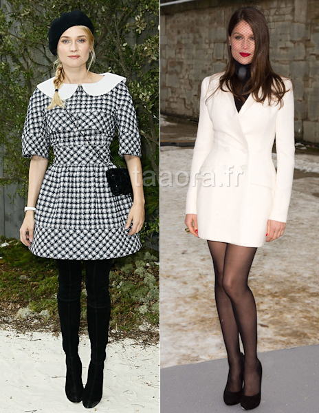 FW Diane Kruger chez Chanel, Laetitia Casta chez Dior