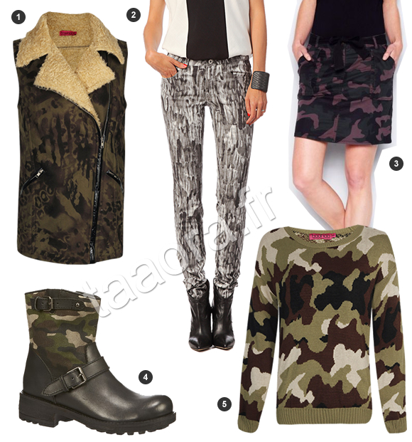 Mode imprimé camouflage Hiver 2014