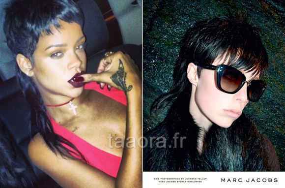 Rihanna coiffure mulet