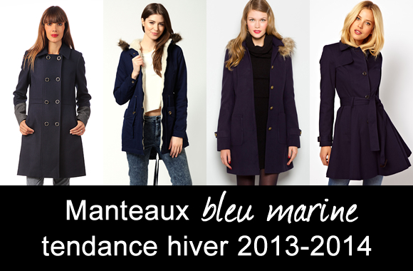 Manteau bleu marine Hiver 2013-2014