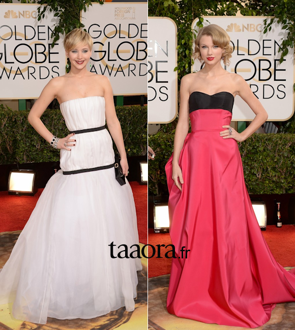 Jennifer Lawrence Taylor Swift Golden Globes 2014