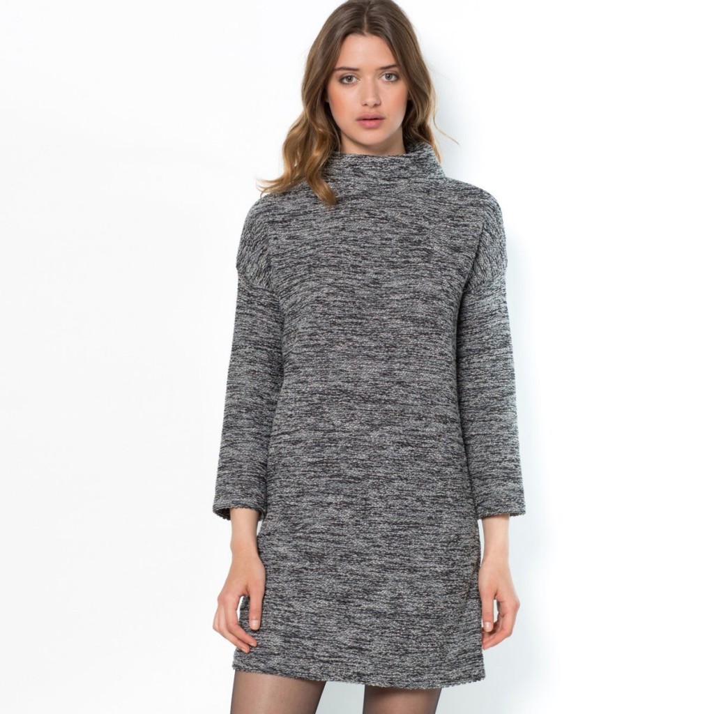 Robe Pull En Laine Pour Bébé Fille - Pur Coton - Manchette Trompette - Taille 3-6 Mois - Idéal Printemps/Automne - Tenue Hiver Mignonne