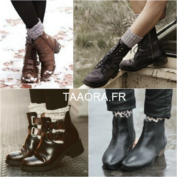 Boots + chaussettes = le bon duo mode - Taaora - Blog Mode, Tendances, Looks