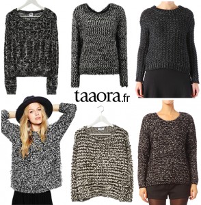 Pull En Laine Carven Gris - Taille S - Gros Tricot - Occasion Très Bon état