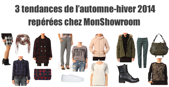 Tendances automne-hiver 2014-2015 à shopper chez MonShowroom