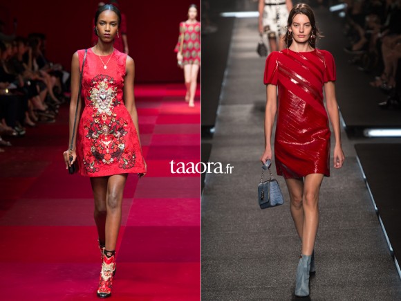 Robes rouges printemps-été 2015 : Ba&sh, Naf Naf, Mango, Mademoiselle R ...