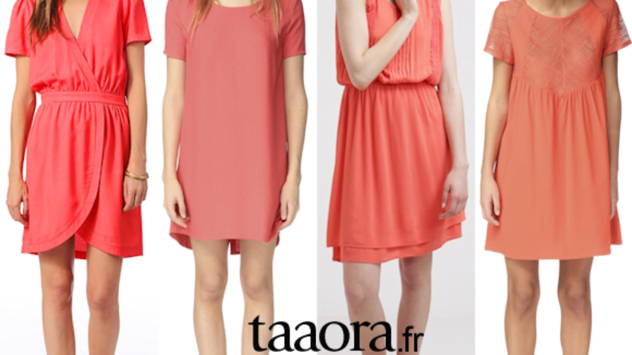 robe rose corail