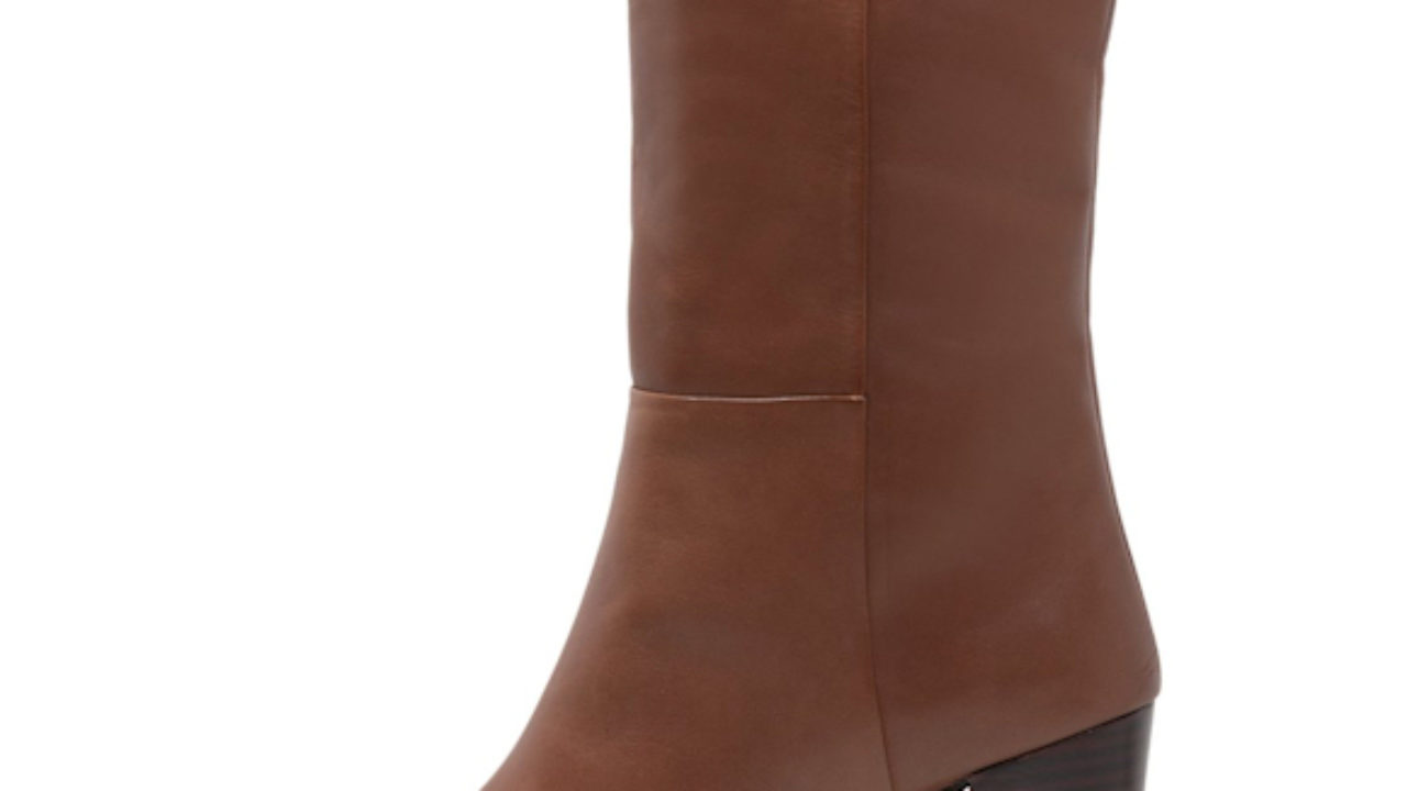 bottes mi mollet marron