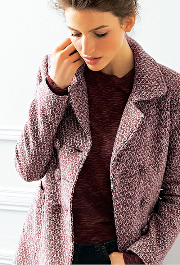 manteau femme hiver tweed