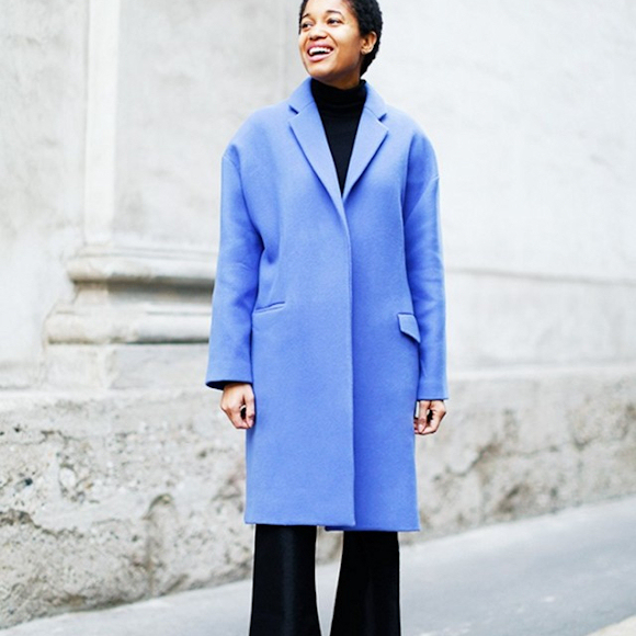 manteau hiver femme bleu clair