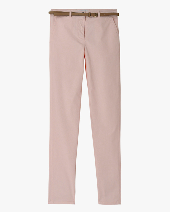 Pantalon chino rose pastel