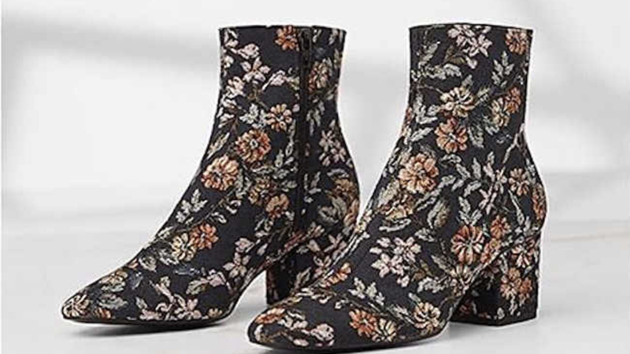 bottines fleuries
