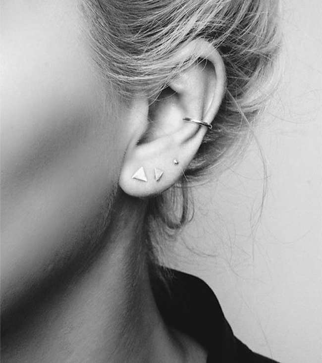 Faux piercing cartilage boucles oreilles non percées