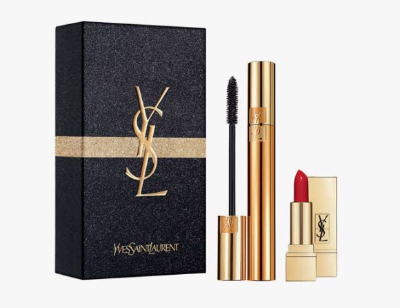 Coffret maquillage Yves Saint Laurent : mascara et rouge à lèvres (à
