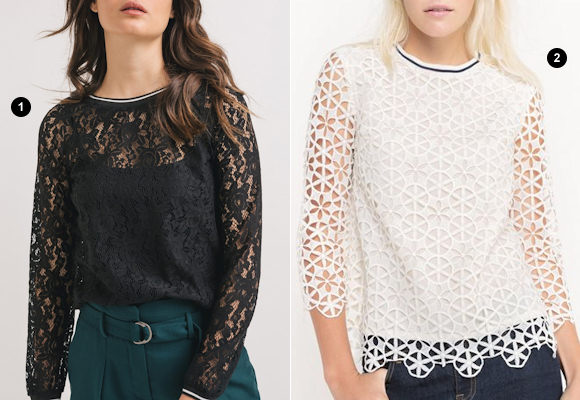 Blouse dentelle sportswear chic