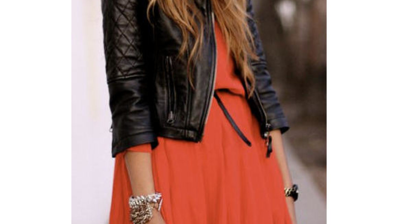 robe veste cuir