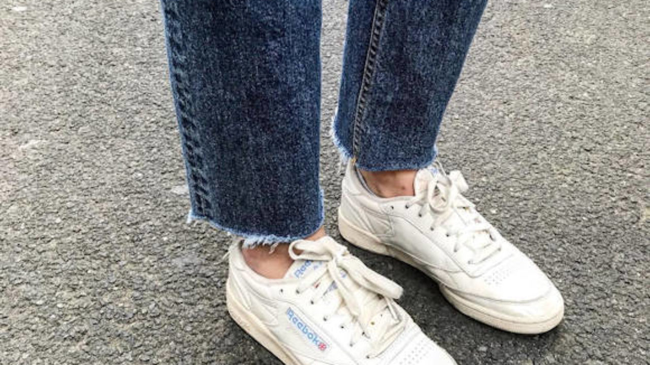 reebok club c 85 with jeans