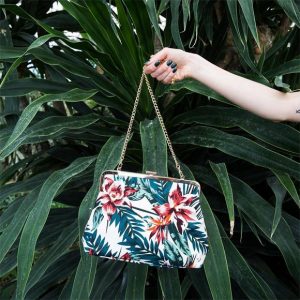 Sac à main coloré avec motif palmier tropical pour femmes et filles, grand sac fourre-tout de 22,2 L, grande capacité avec fermeture éclair, sac à bandoulière en toile pour voyage, travail, école