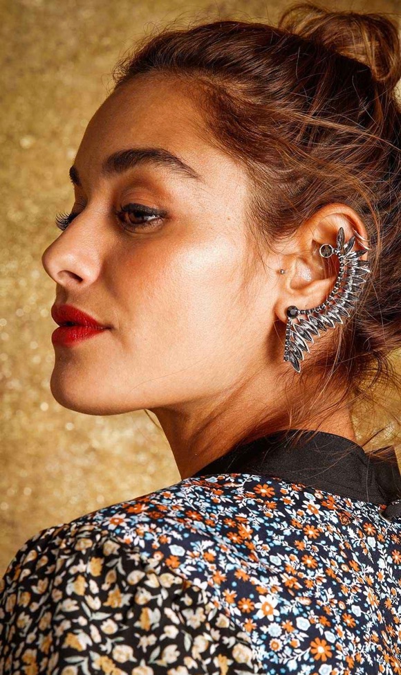 Bijou d'oreille en strass - Manchette d'oreille