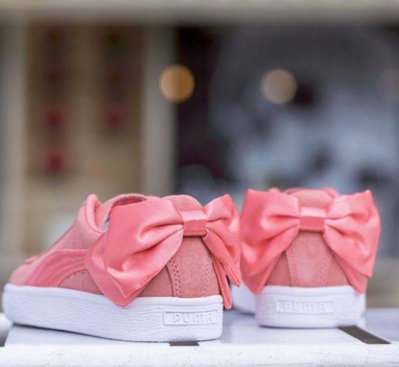Puma Suede Bow Shell Pink