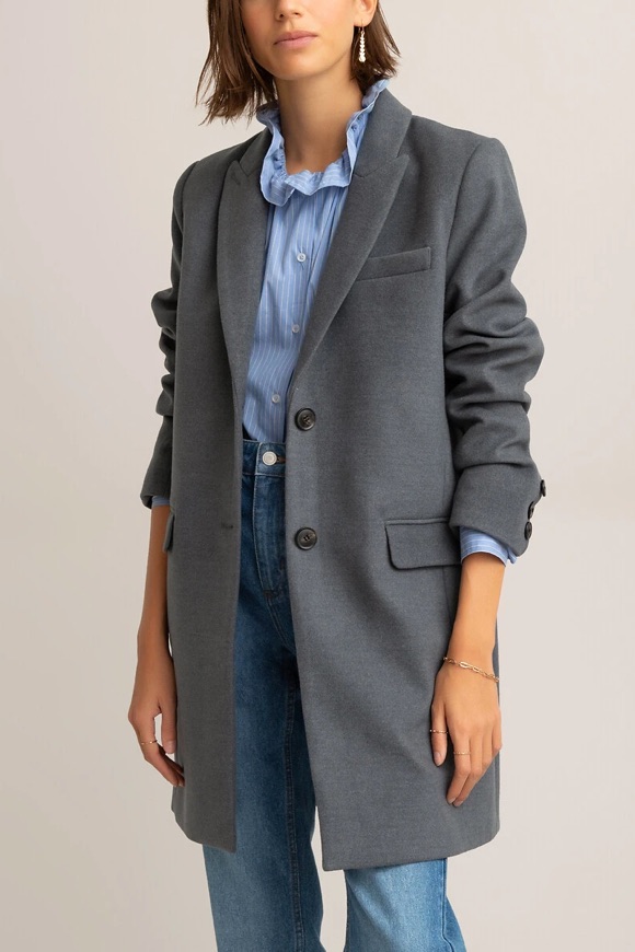 Manteau style masculin/féminin